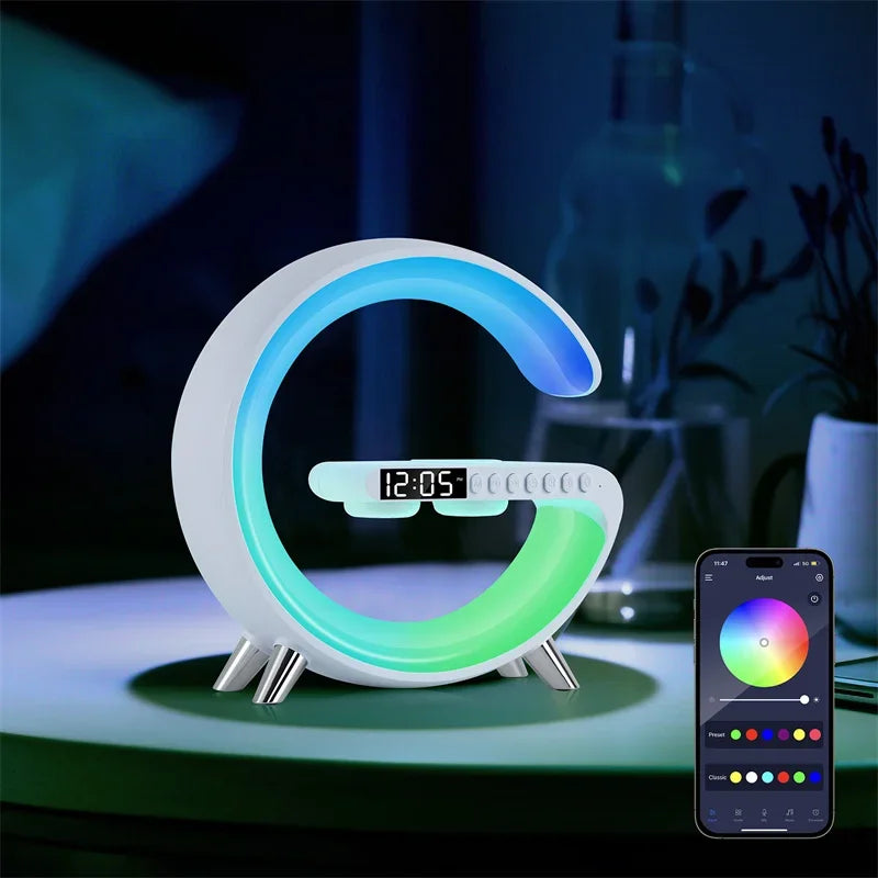 G Shaped LED Lamp Bluetooth Speake