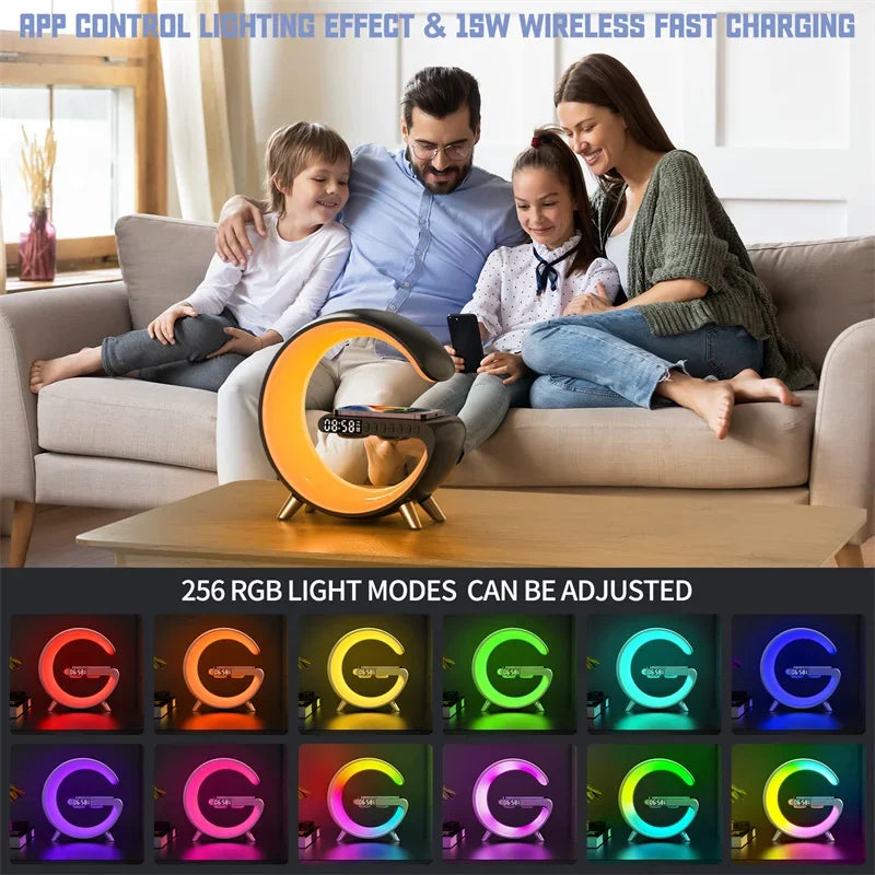 G Shaped LED Lamp Bluetooth Speake