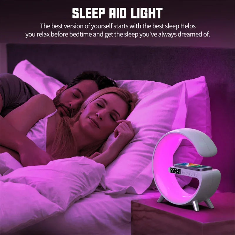 G Shaped LED Lamp Bluetooth Speake